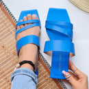 Sandalia Plana Colores Vibrantes para Dama