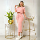 Conjunto Sesgo Falda en Lycra Algodón - Comodidad y Estilo