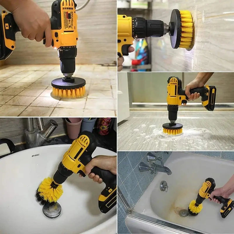 Kit de Cepillos para Taladro: Limpieza Profunda y Rápida