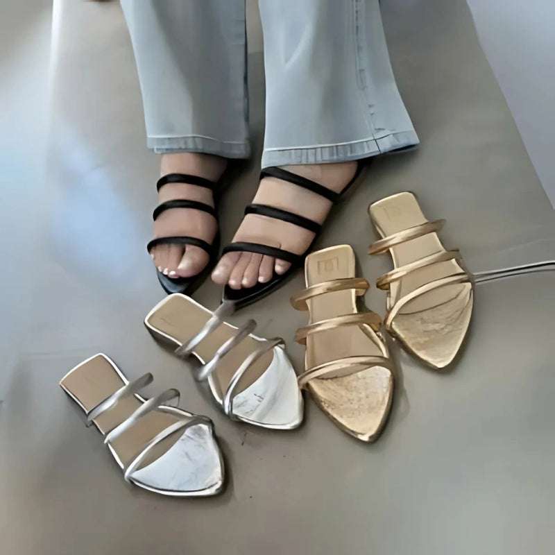 Sandalia Plana - Elegancia y Confort en Tus Pasos