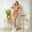Conjunto Sesgo Falda en Lycra Algodón - Comodidad y Estilo