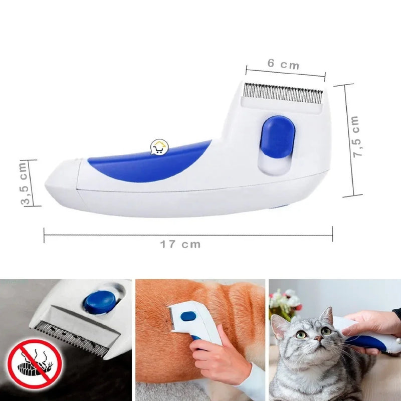 Peine Eléctrico Removedor de Pulgas para Mascotas Flear Doctor