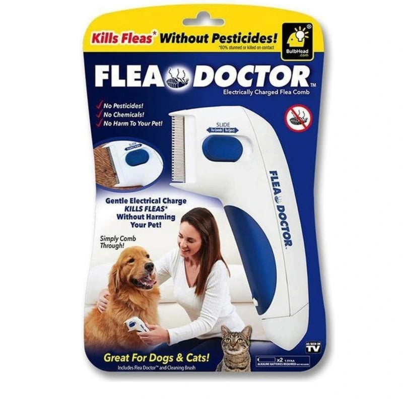 Peine Eléctrico Removedor de Pulgas para Mascotas Flear Doctor
