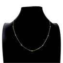 Cadena Bilbao en Oro Laminado con Tejido Militar Eslabón