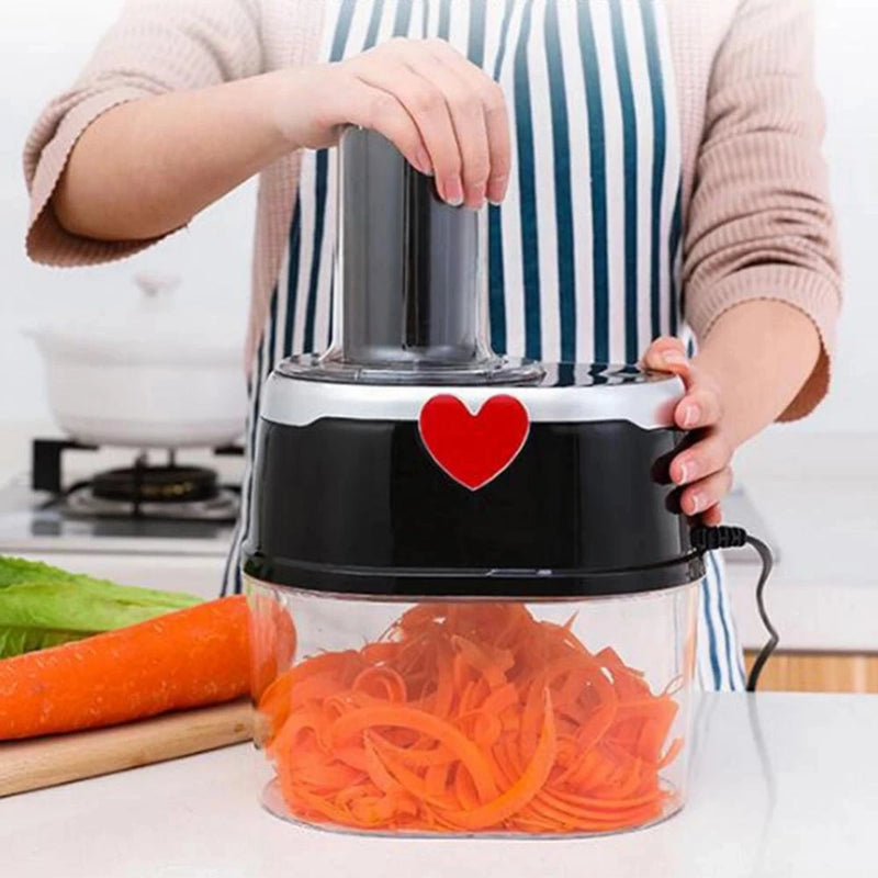 Cortador de Verduras Eléctrico 4 en 1 – Cocina Creativa
