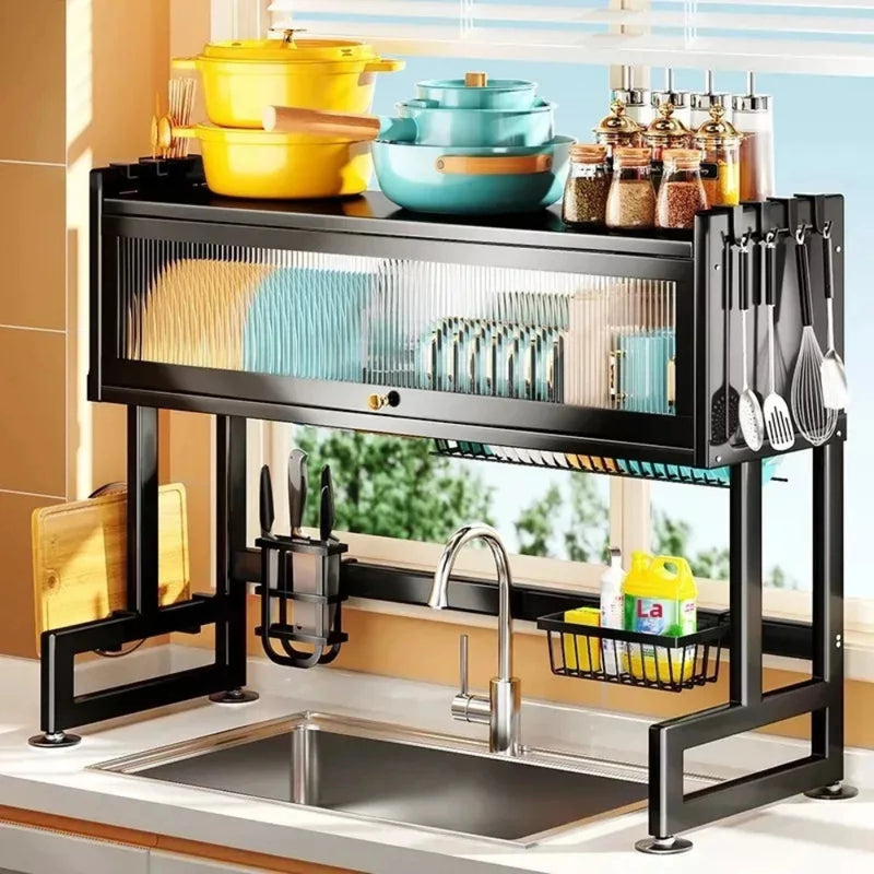Escurridor Prime 85CM con Tapa y Gabinete para Cocina