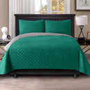 Colcha Bicolor Reversible en Microfibra Acolchada para Todas las Camas