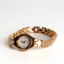 Reloj Dorado Elegante con Cristales para Mujer