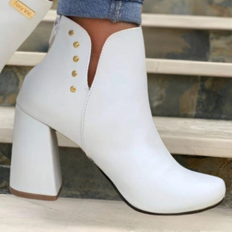 Botines Barcelona Blanco para Mujer - Versátiles y Confortables
