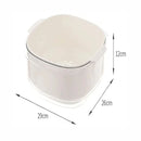 Cesta con Escurridor de Doble Capa para Cocina - Blanco