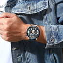 Reloj Curren 8329 Original: Cronógrafo Ejecutivo en Acero y Cuero