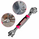 Llave Multiusos 48 en 1 con Cabezal Giratorio para Hogar y Coche