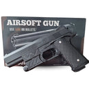 Combo Pistola Airsoft 730B con Láser y Balines de Plástico 6mm