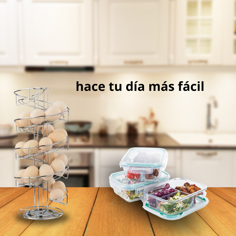Rack Rotatorio para Huevos: Innovación en Tu Cocina