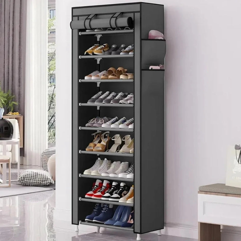Zapatera de 9 Niveles con Cajones para 27 Pares