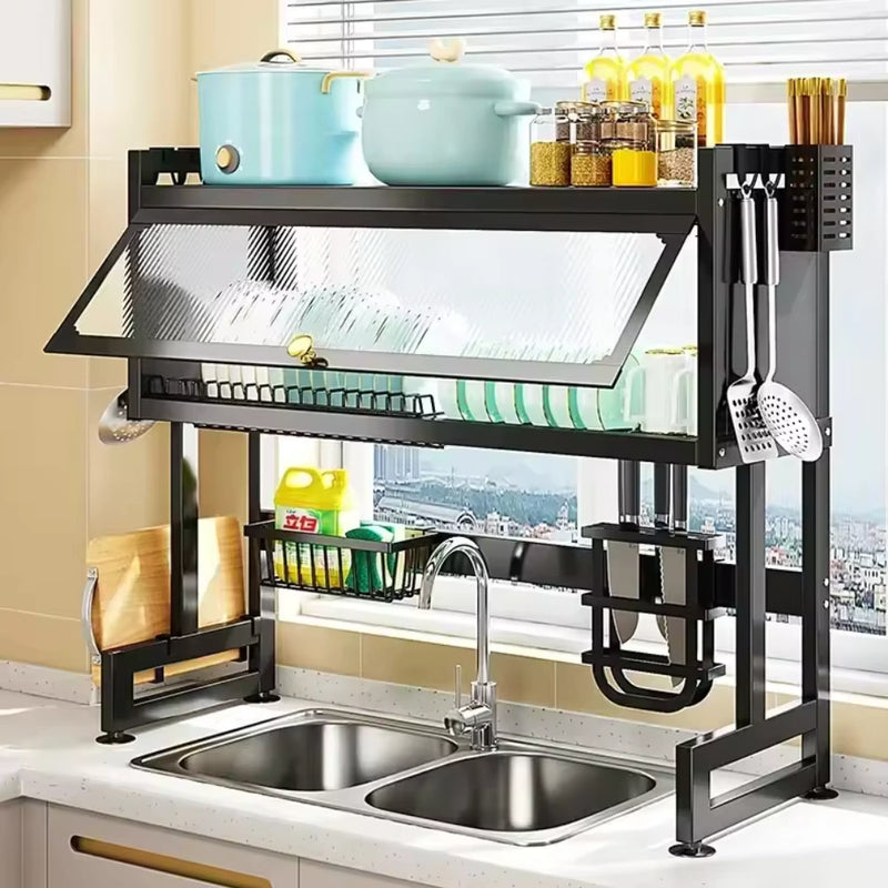 Escurridor de Platos con Almacenamiento para Armario 85cm