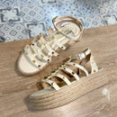 Sandalia TACH con Taches Manuales y Suela de Yute