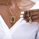 Collar Unisex Corazón de Oro en Acero Inoxidable, Regalo Ideal