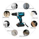 Taladro Percutor Inalámbrico 12V con Kit Completo de Herramientas