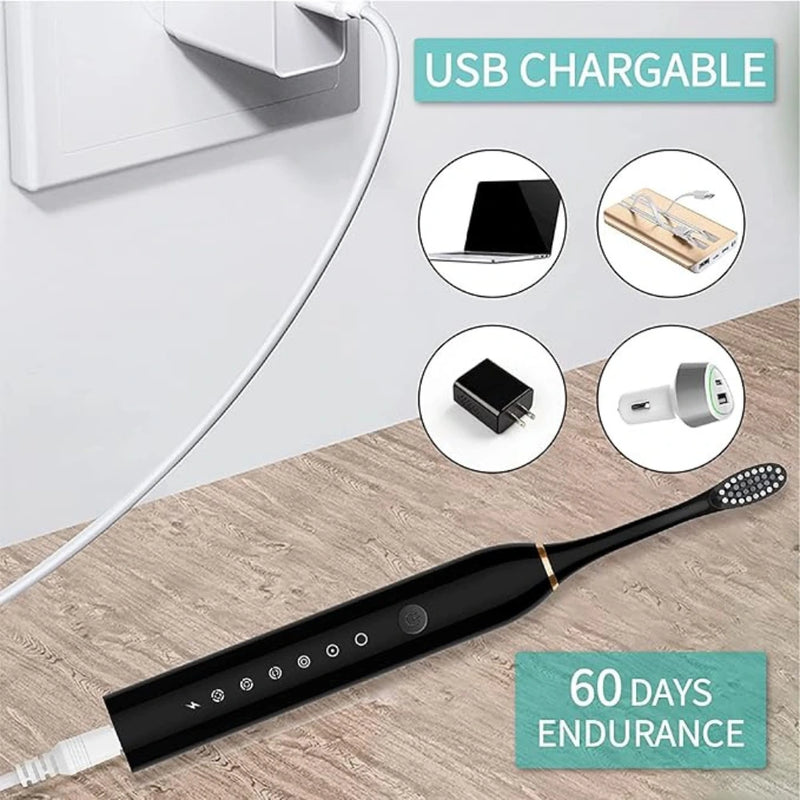 Cepillo de Dientes Eléctrico Recargable de Alta Frecuencia