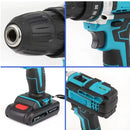 Taladro Percutor Inalámbrico 12V con Kit Completo de Herramientas