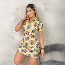 Vestido Estampado de Flores en Tela Burda para Mujer