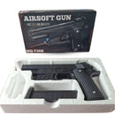 Combo Pistola Airsoft 730B con Láser y Balines de Plástico 6mm