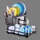 Escurridor de Platos 2 Niveles con Drenaje de Agua