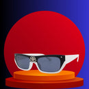 Gafas de Sol Brickell Blanco y Negro – Elegancia Urbana