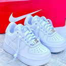 Combo X2 Zapatillas Nike For One Blanco-Negro con Plantillas de Regalo