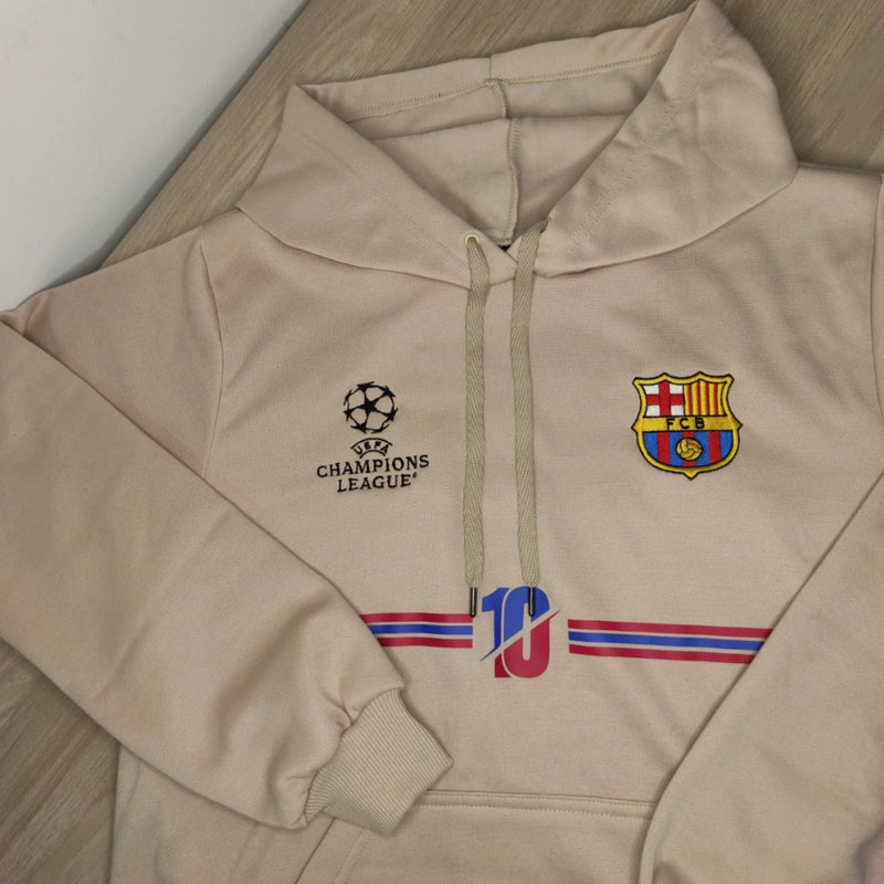 Buzo Unisex Barcelona con Logos Bordados y Diseño Exclusivo