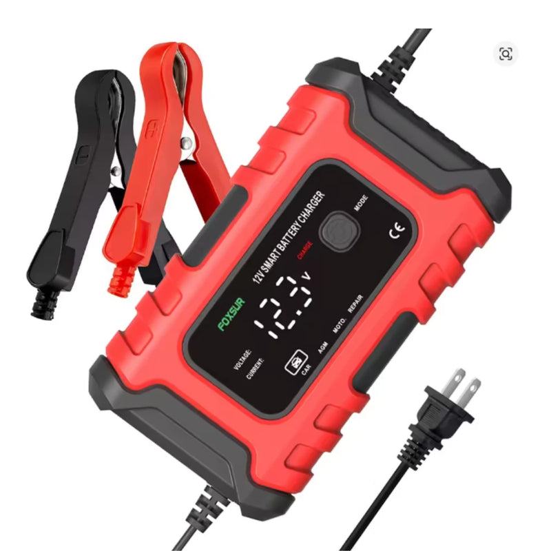 Cargador Inteligente de Batería 12V 6A con Protección Avanzada