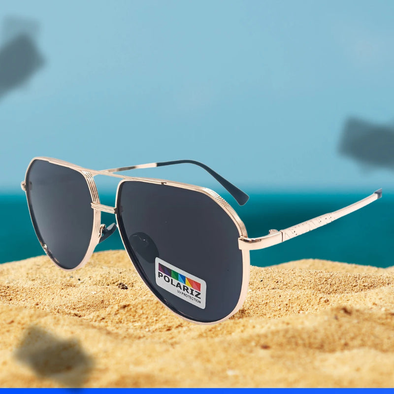 Gafas de Sol Polarizadas Estilo Piloto para Hombre