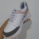 Zapatillas Skechers para Mujer en Blanco y Rosa, Estilo Urbano