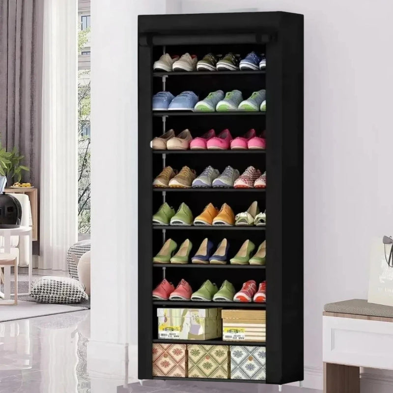 Zapatera de 9 Niveles con Cajones para 27 Pares