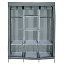 Armario Closet Plegable de Tela Gris con Espacio para Calzado
