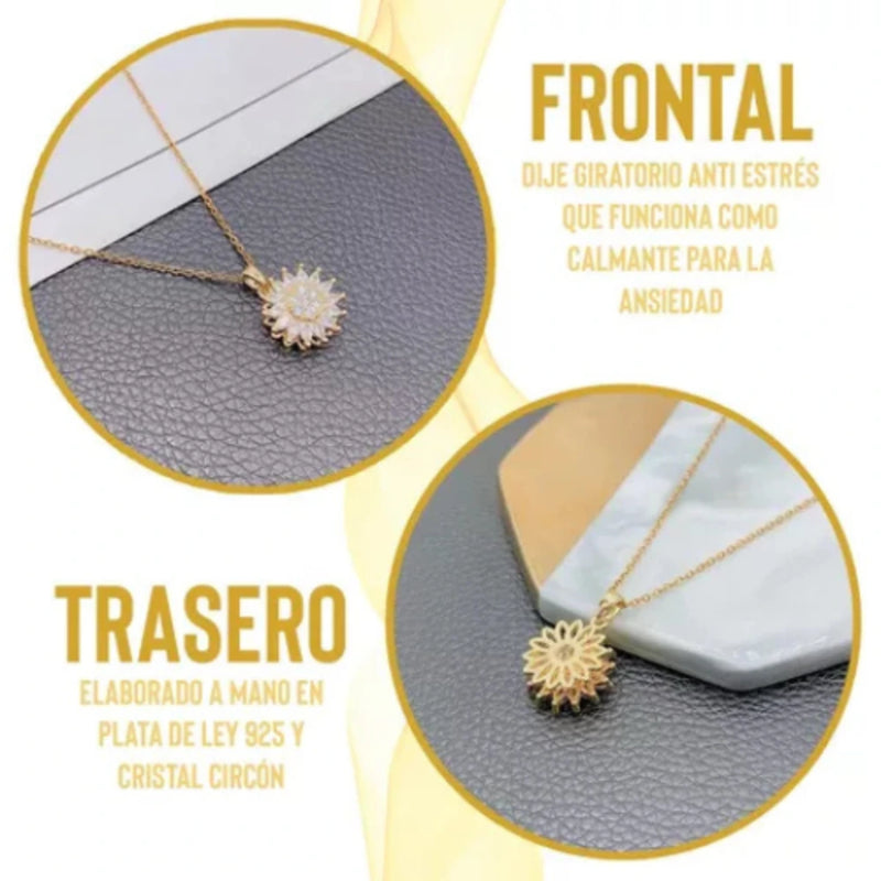 Collar Giratorio de Girasol: Amor y Alegría para Mujeres