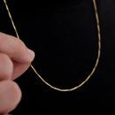 Cadena Michigan en Oro Laminado – Elegancia Duradera