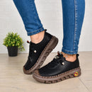 Mocasín OY en Beige y Negro - Elegancia Casual a tus Pies