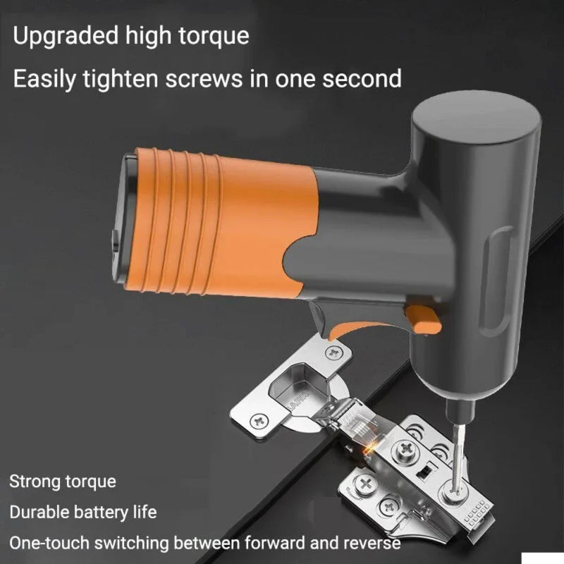 Taladro y Destornillador Eléctrico Inalámbrico con Carga USB