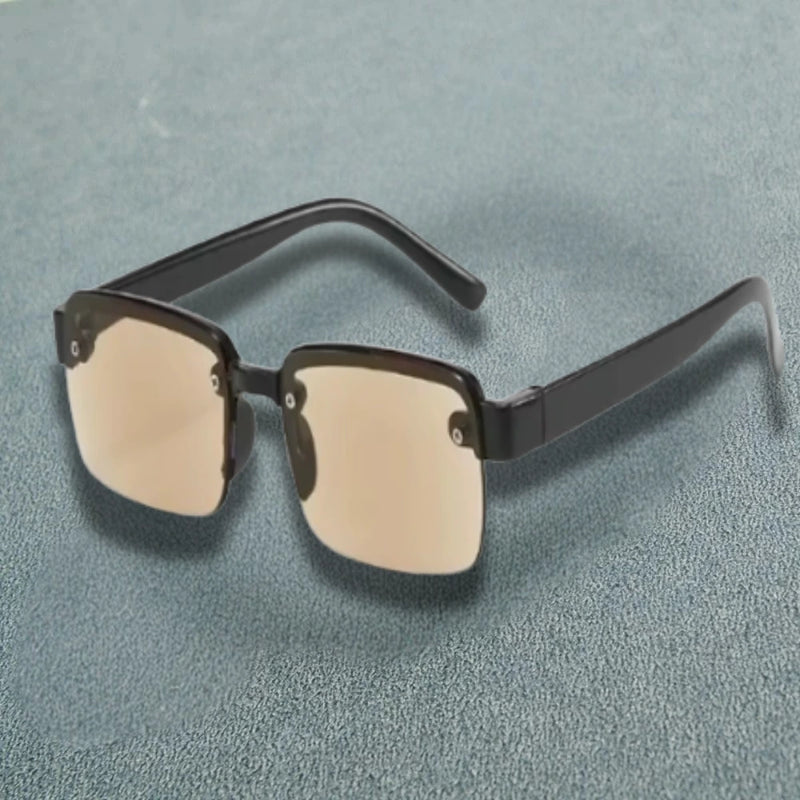 Gafas de Sol Café con Bloqueo de Luz Azul y Marco Duradero