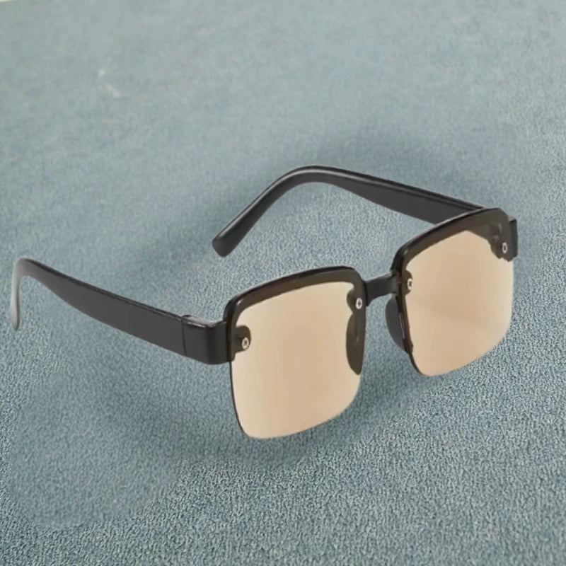 Gafas de Sol Café con Bloqueo de Luz Azul y Marco Duradero