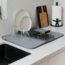 Escurridor Secaplatos Tapete Absorbente Multifuncional Gris