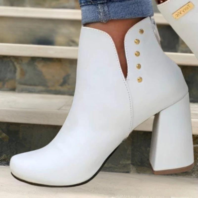 Botines Barcelona Blanco para Mujer - Versátiles y Confortables