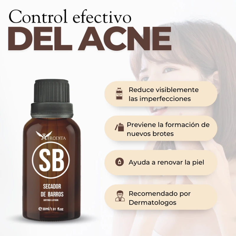 Serum Secador de Barros con Protección UV y Zinc Oxide