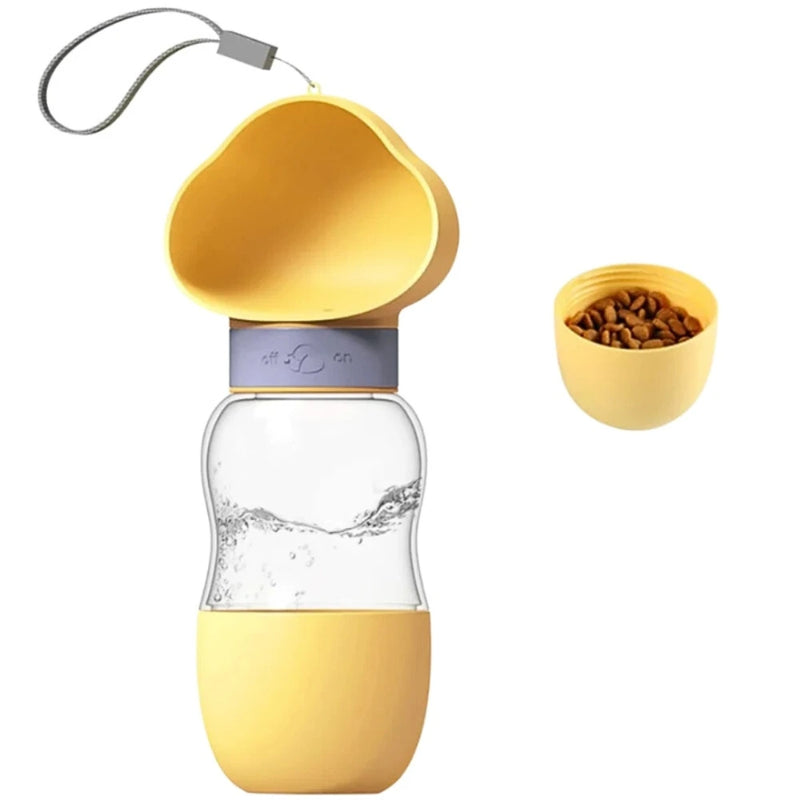 Dispensador Portátil 2 en 1 para Agua y Comida de Mascotas