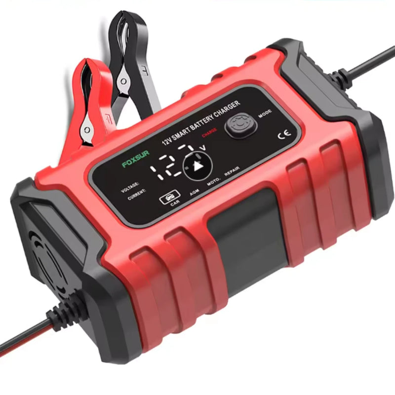 Cargador Inteligente de Batería 12V 6A con Protección Avanzada