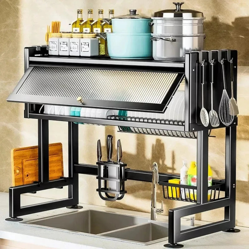 Escurridor Prime 85CM con Tapa y Gabinete para Cocina