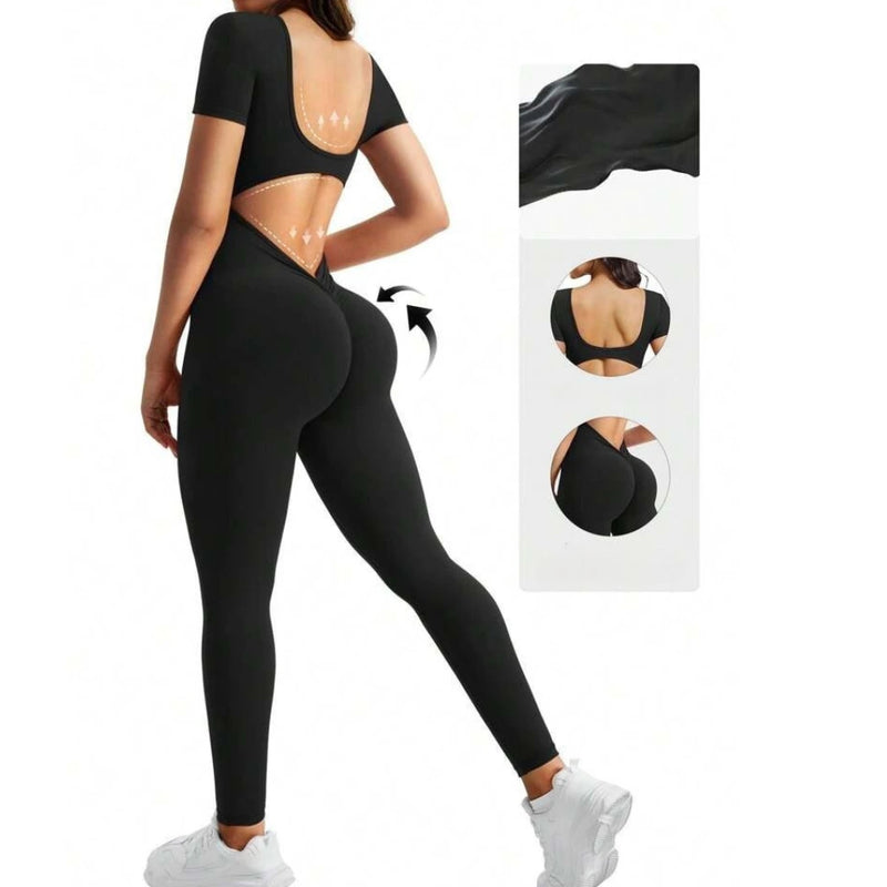 Enterizo Manga Corta Bota Tubo para Mujer - Estilo y Confort
