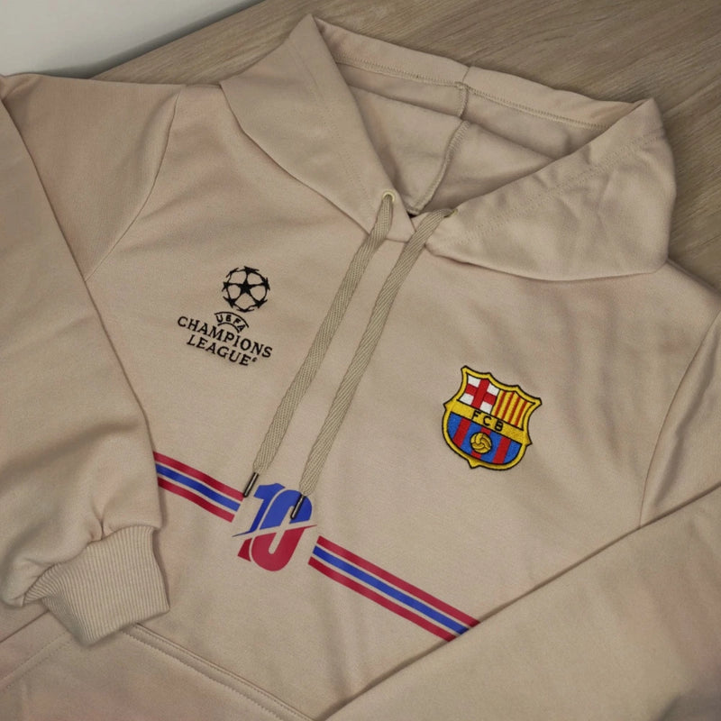 Buzo Unisex Barcelona con Logos Bordados y Diseño Exclusivo
